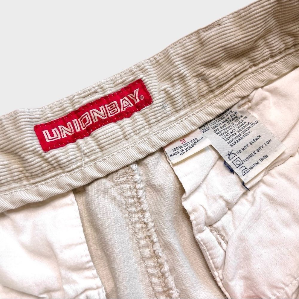 Vtg 90s Y2K Unionbay Corduroy Cargo Shorts, Skater Grunge 30 Skate Long 6 Pocket - Picture 3 of 6